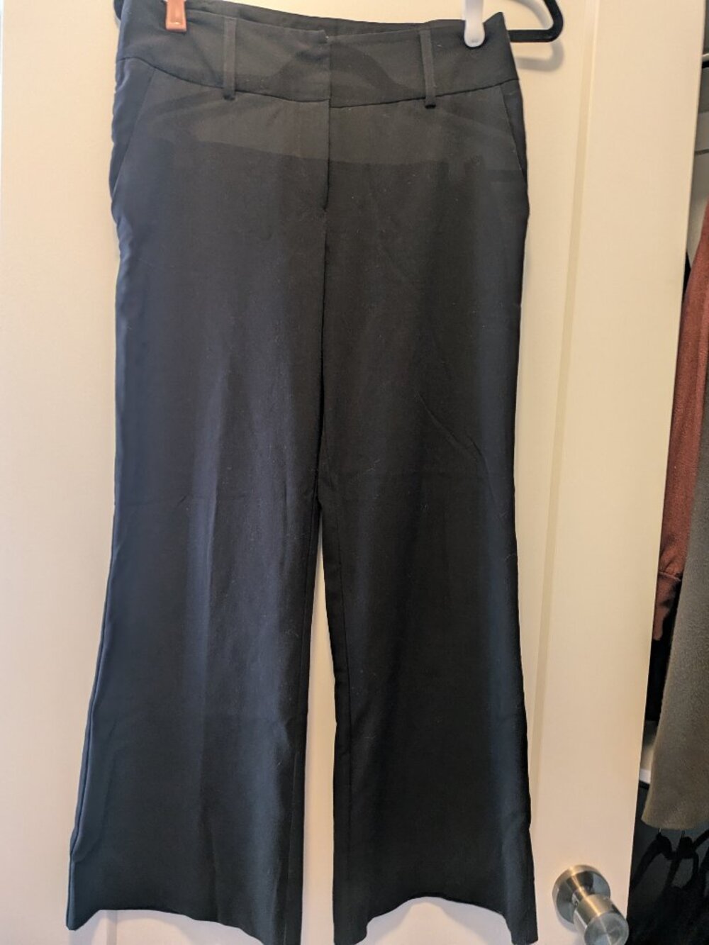 Black wide-leg "Margaret M" trousers - size 4